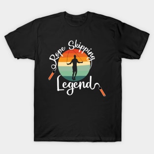 Rope Skipping Legend Retro Design for Rope Jumpers T-Shirt